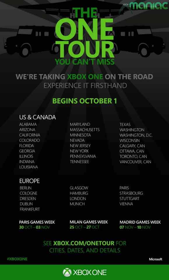 Xbox One Tour Póster