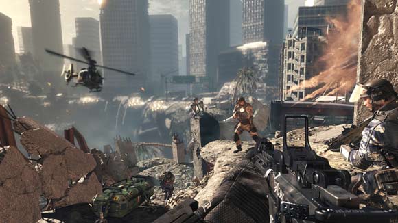 Una ruina de ciudad en Call of Duty Ghosts
