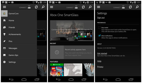 Xbox One SmartGlass se actualiza en Marzo 2014