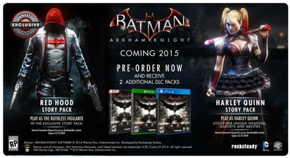 Oferta para Batman Arkham Knight lanzada por GameStop.