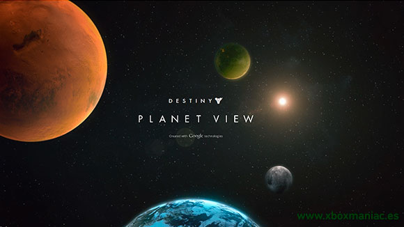 Para muchos, la aventura empieza con Google Planet View para Destiny.