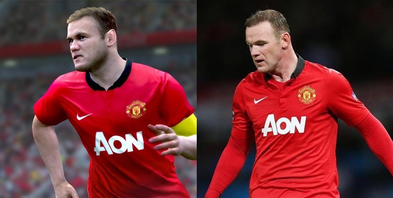 Rooney parece que se sale de la pantalla. Eso pasará si Konami logra un PES 15 a 1080p en Xbox One. Rooney parece que se sale de la pantalla. Eso pasará si Konami logra un PES 15 a 1080p en Xbox One.