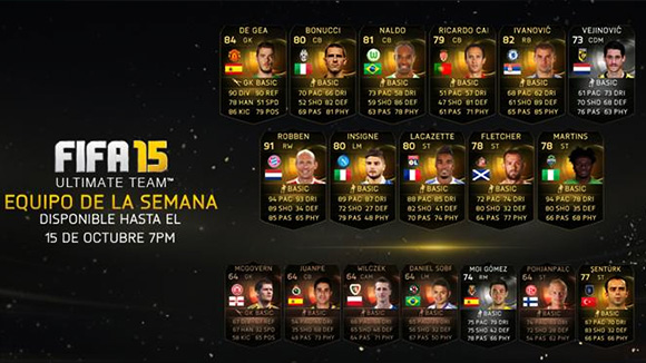 El FIFA 15 Ultimate Team 9 octubre 2014 ya está por aquí, hasta el 15 de este mes. El FIFA 15 Ultimate Team 9 octubre 2014 ya está por aquí, hasta el 15 de este mes.