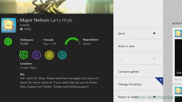 Así luce la actualización de noviembre 2014 de Xbox One. Así luce la actualización de noviembre 2014 de Xbox One.
