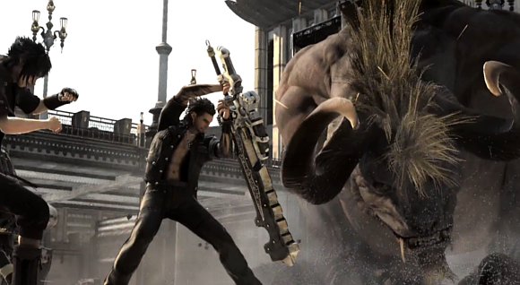 Habrá invocaciones en Final Fantasy 15 Episode Duscae. Nos harán falta para acabar con grandullones como el Bégimo de la imagen. Habrá invocaciones en Final Fantasy 15 Episode Duscae. Nos harán falta para acabar con grandullones como el Bégimo de la imagen.