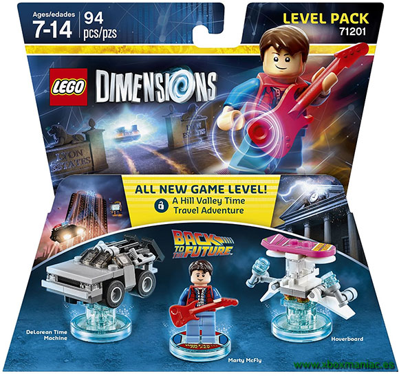 Las figuras de LEGO Dimensions tienen a Marty McFly, el DeLorean y donde van, no necesitan carreteras.