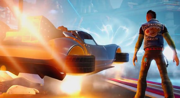 Sunset Overdrive baja de precio por su nuevo DLC: Dawn of the Rise of the Fallen Machine. La guerra entre hombres y máquinas no descansa. Sunset Overdrive baja de precio por su nuevo DLC: Dawn of the Rise of the Fallen Machine.