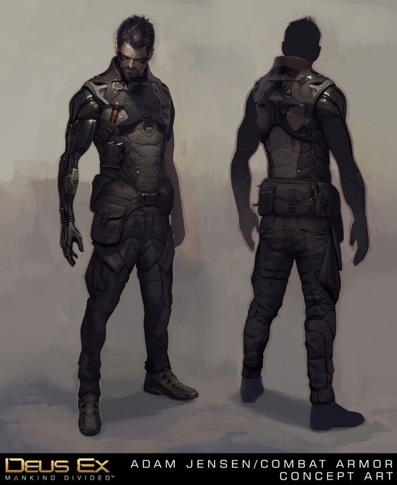 Así se ven los aumentos en el aspecto final de Adam Jensen para Deus Ex Mankind Divided. Así se ven los aumentos en el aspecto final de Adam Jensen para Deus Ex Mankind Divided.