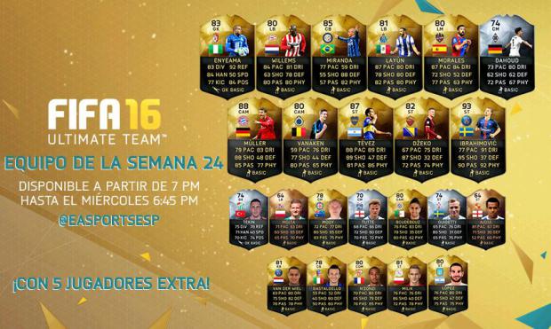 Ya puedes retar al FIFA 16 Ultimate Team Semana 24. Ya puedes retar al FIFA 16 Ultimate Team Semana 24.