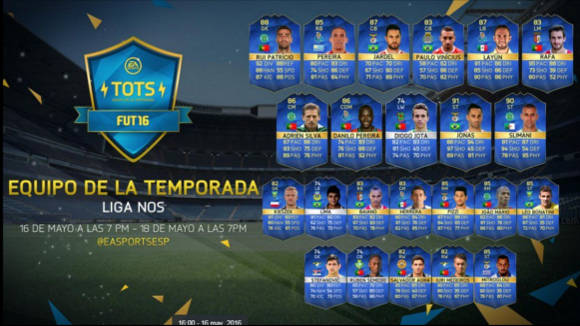 TOTS 2016 Liga Nos