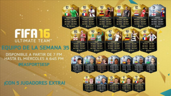 FIFA 16 Ultimate Team Semana 35