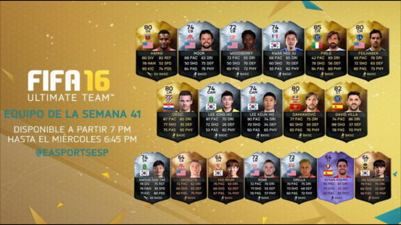 FIFA 16 Ultimate Team Semana 41