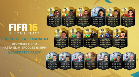 FIFA 16 Ultimate Team Semana 49