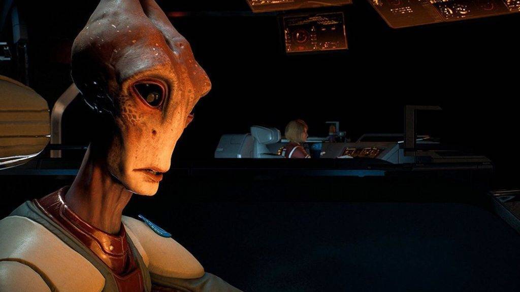 Nuevas capturas de Mass Effect Andromeda: Kallo Jath, nuestro nuevo piloto salariano.