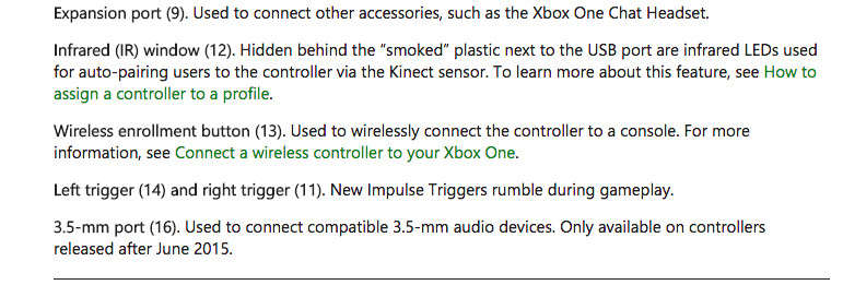 Algunas características filtradas del nuevo mando para Xbox One que posiblemente veamos en el E3 2015. Algunas características filtradas del nuevo mando para Xbox One que posiblemente veamos en el E3 2015.