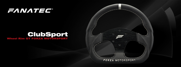 Acabado en cuero y nombre del juego en el volante fanatec para Forza Motorsport en Xbox One. Acabado en cuero y nombre del juego en el volante fanatec para Forza Motorsport en Xbox One.