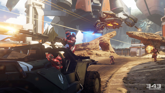 Las grandes batallas de Halo 5 Guardians estarán plagas de vehículos para llevar la destrucción al siguiente nivel. Las grandes batallas de Halo 5 Guardians estarán plagas de vehículos para llevar la destrucción al siguiente nivel.