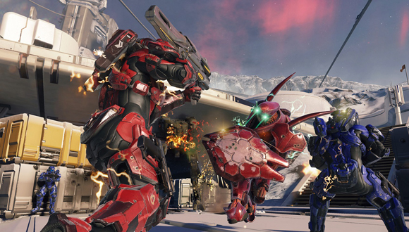 Una de las formas de conseguir puntos en las grandes batallas de Halo 5 Guardians será matando diferentes bosses. Una de las formas de conseguir puntos en las grandes batallas de Halo 5 Guardians será matando diferentes bosses.