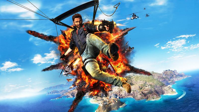 El nuevo huevo de Pascua de Just Cause 3 te deja jugar con un pogo saltarín.
