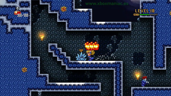 Un poco de hielo, colores... pero poco más varía en los escenarios de Amazing Princess Sarah. Un poco de hielo, colores... pero poco más varía en los escenarios de Amazing Princess Sarah.