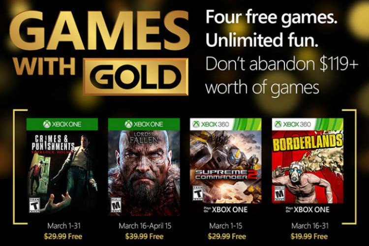 Estos son los Games with Gold marzo 2016 en Xbox One y Xbox 360. Estos son los Games with Gold marzo 2016 en Xbox One y Xbox 360.