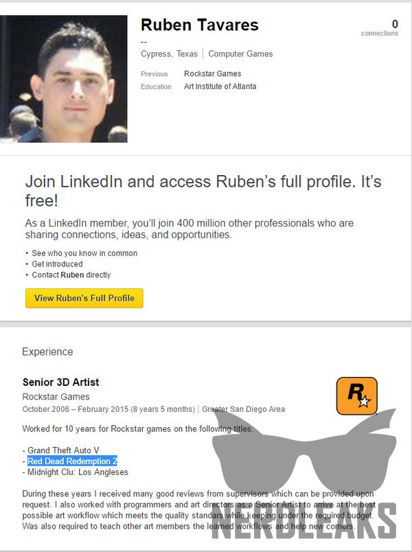 Linkedin da pistas... ¿Son estas las que revelan Red Dead Redemption 2?