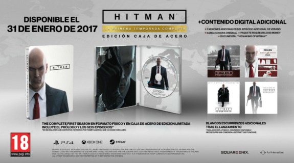 primera temporada de Hitman en edición física