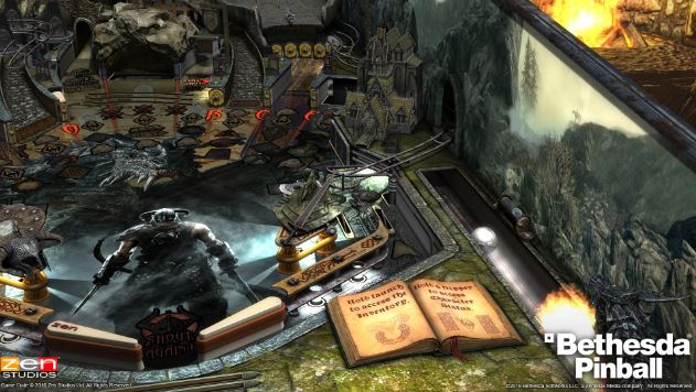 Enfrentarse a las criaturas de The Elder Scrolls V: Skyrim no da tanto miedo en esta mesa personalizada de Bethesda Pinball.