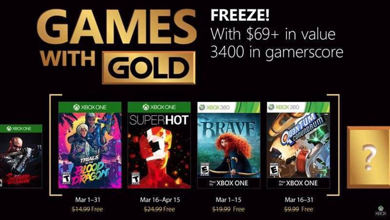 Microsoft nos descubre la colección de Games with Gold de marzo 2018.
