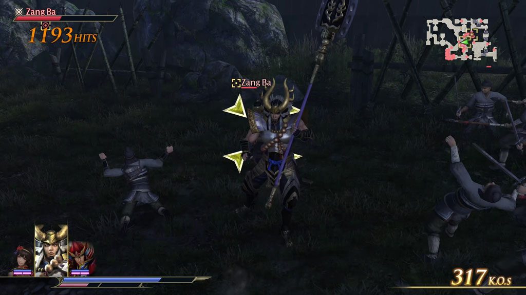 Tres guerreros en Warriors Orochi 4