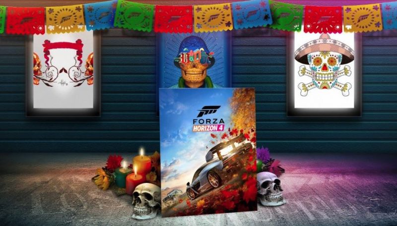 Viste a tu personaje con nuevos items por el Día de los Muertos en Forza Horizon 4.